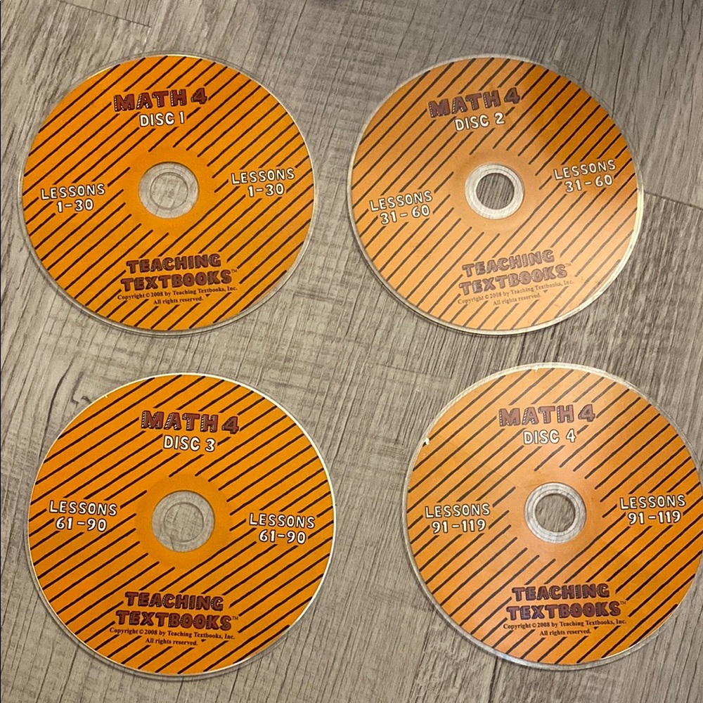Math 4 Teaching Textbook CDs